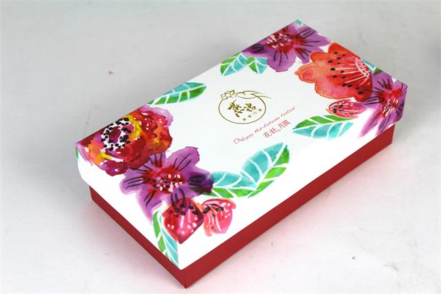 花好月圆两粒装天地盖月饼盒