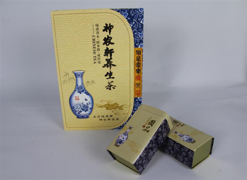 经典青花瓷韵风格的茶叶包装盒