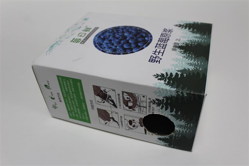 采用白色坑纸制作的保健品包装盒
