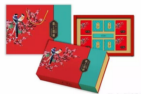 2017喜上眉梢酒店月饼盒