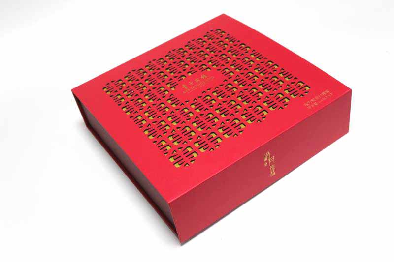 【精品推荐】广东东方宾馆月饼包装定制首选宏仕达四粒装书形月饼盒
