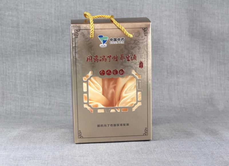 【品质铸就口碑】冯了性养生酒包装用宏仕达开窗式保健品包装盒