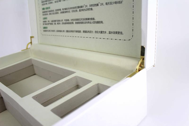 宏仕达保健品包装盒厂家定制生产的保健品皮盒质量优于普通包装盒