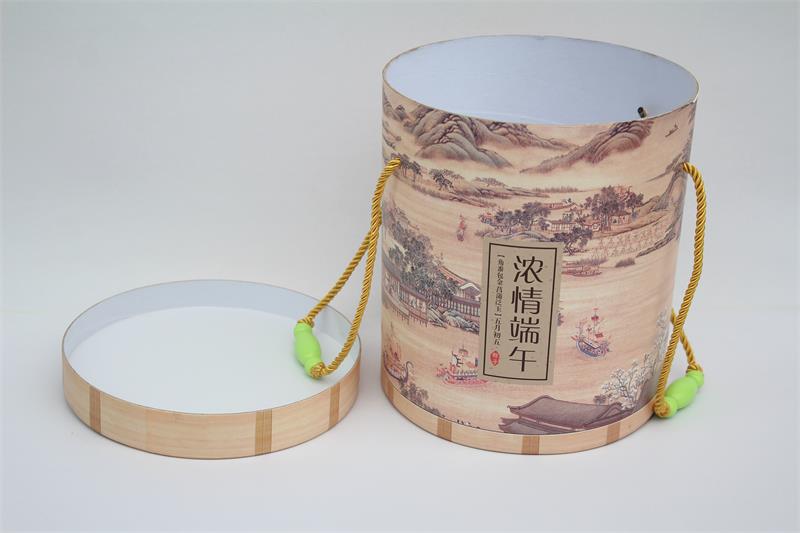 定制圆筒型粽子盒 选宏仕达专业包装盒厂家