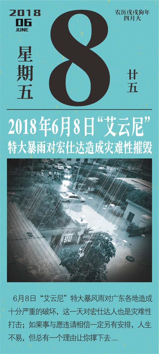 5.8特大暴雨袭击 宏仕达印刷包装有一股力量让你撑下去
