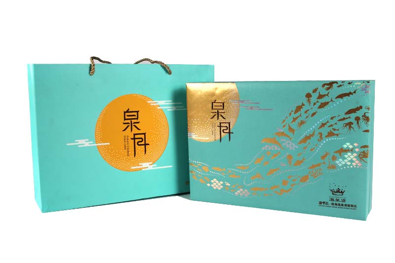 广东海泉湾度假村六粒装月饼包装盒