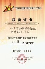 广东之星平面设计大赛优秀奖
