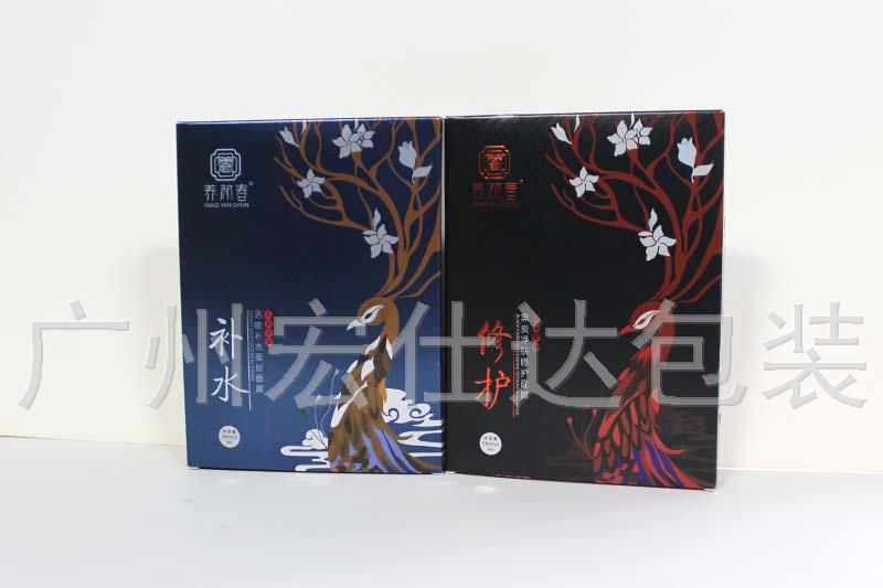 【面膜包装盒定制新标准】广东化妆品公司就用宏仕达逆向UV印刷工艺